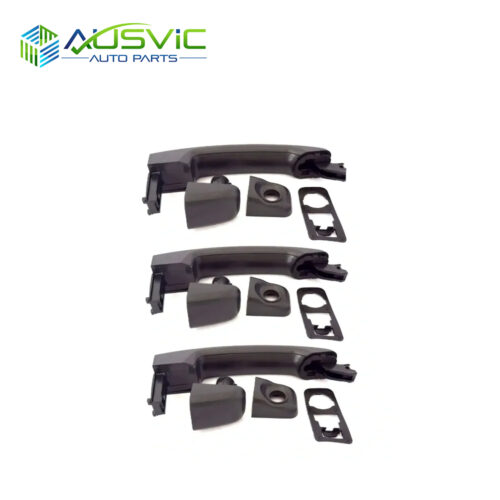 Door Handle Outer (Texture Black) (2 x Caps Provided) (SET 3) Set of 3 pcs Renault Master 2010.05 X62 ~ Current